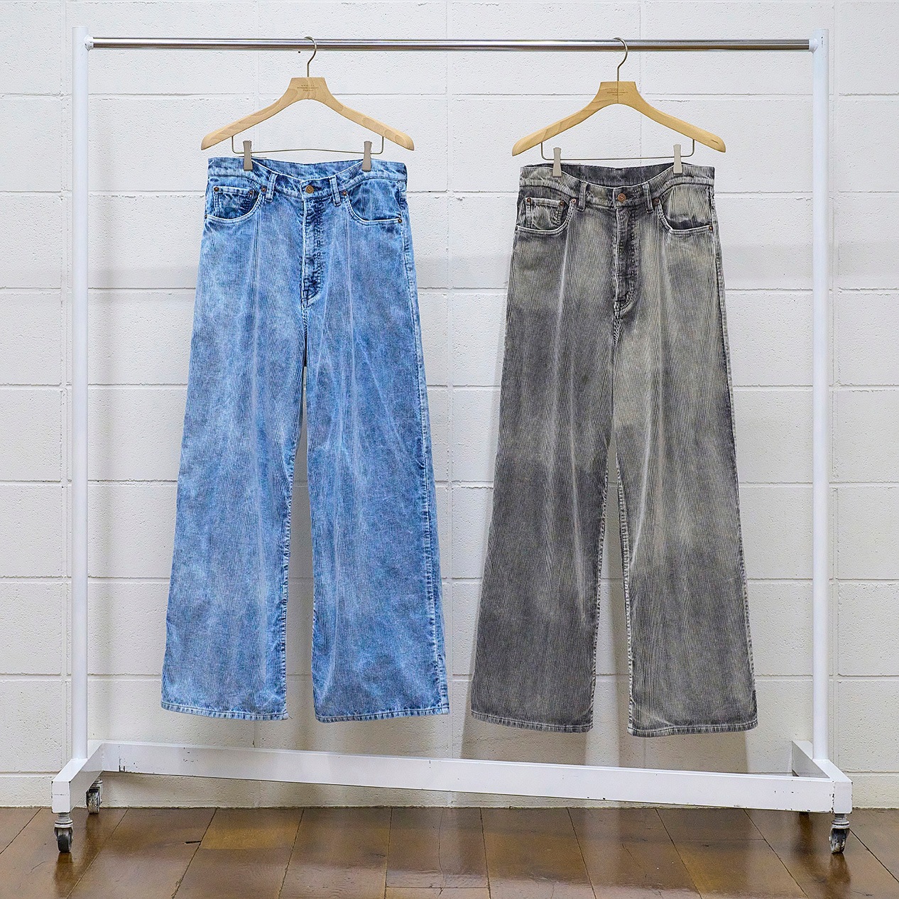 UNUSED アンユーズド 25SS UW1151 Corduroy wide pants (BLACK