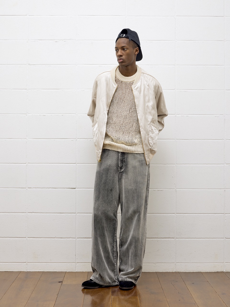unused コーデュロイワイドパンツ　アンユーズド UNUSED アンユーズド 25SS UW1151 Corduroy wide pants (BLACK