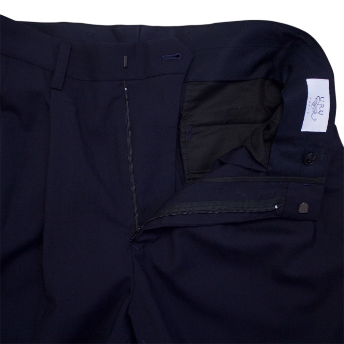 URU ウル WOOL TROPICAL JACKET&2 TUCK PANTS SET-UP SUIT (USED