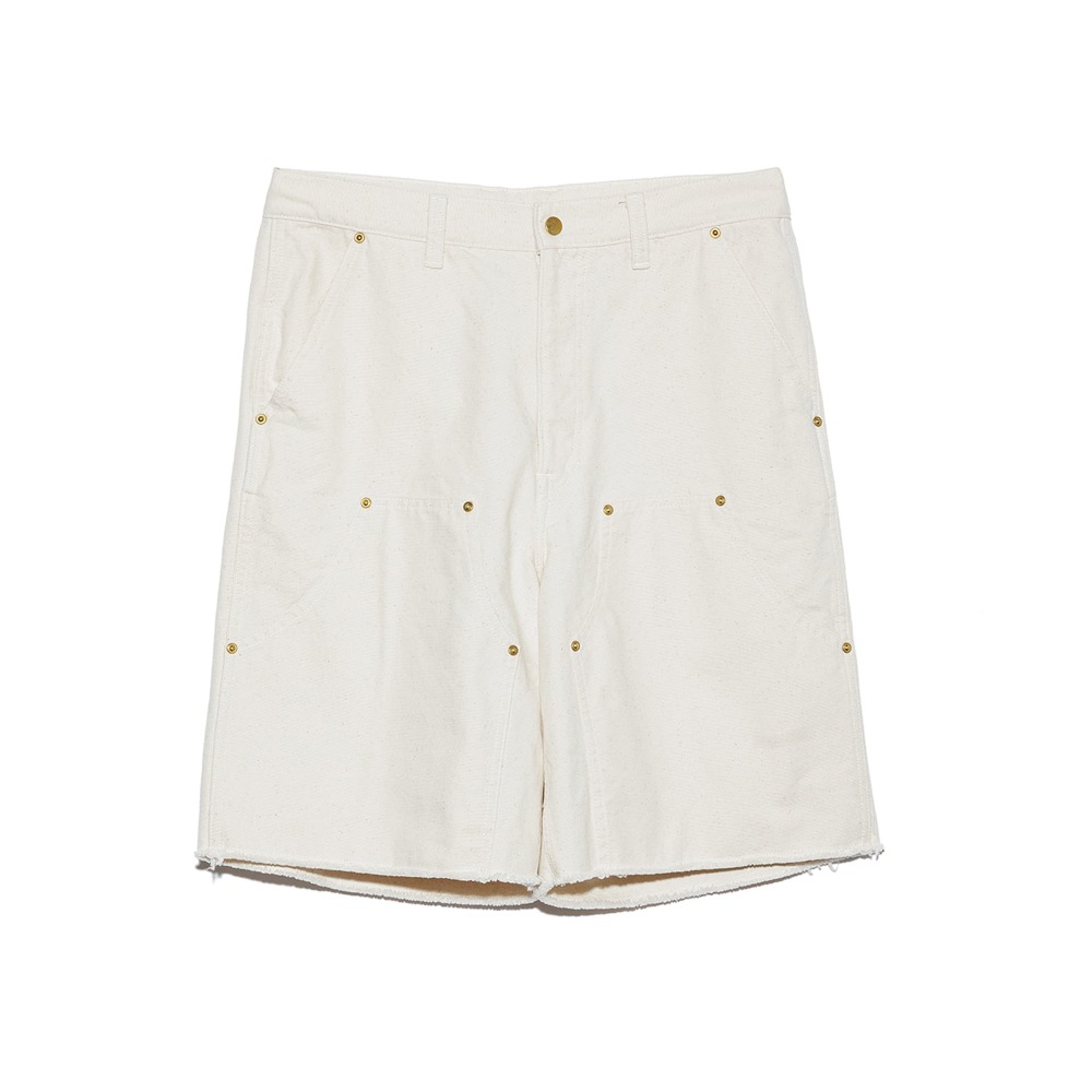 UNUSED アンユーズド 26SS UW1191 Double knee duck shorts (NATURAL)