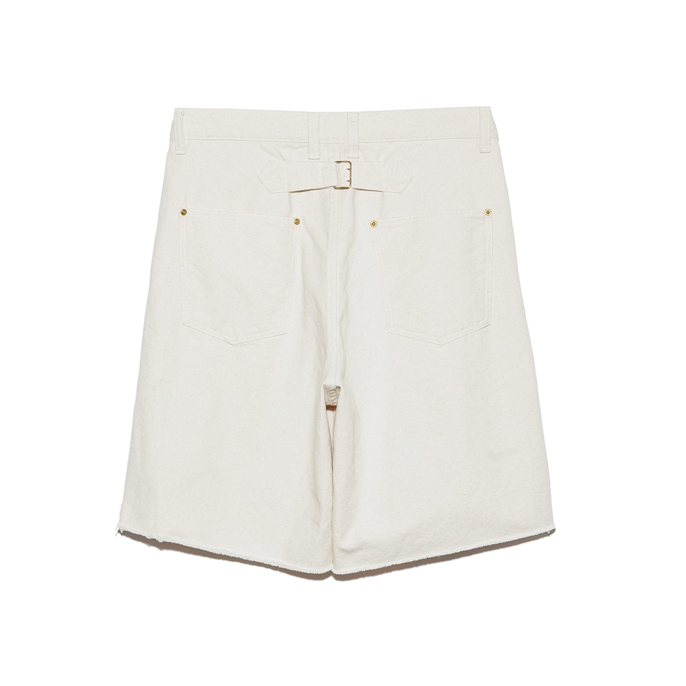 UNUSED アンユーズド 26SS UW1191 Double knee duck shorts (NATURAL)