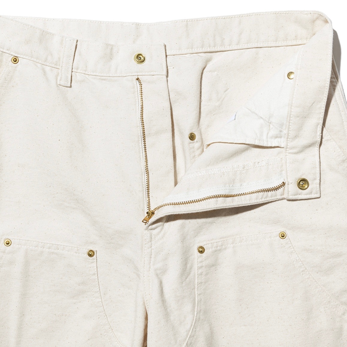 UNUSED アンユーズド 26SS UW1191 Double knee duck shorts (NATURAL)