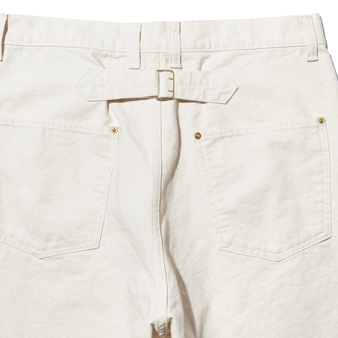 UNUSED アンユーズド 26SS UW1191 Double knee duck shorts (NATURAL)