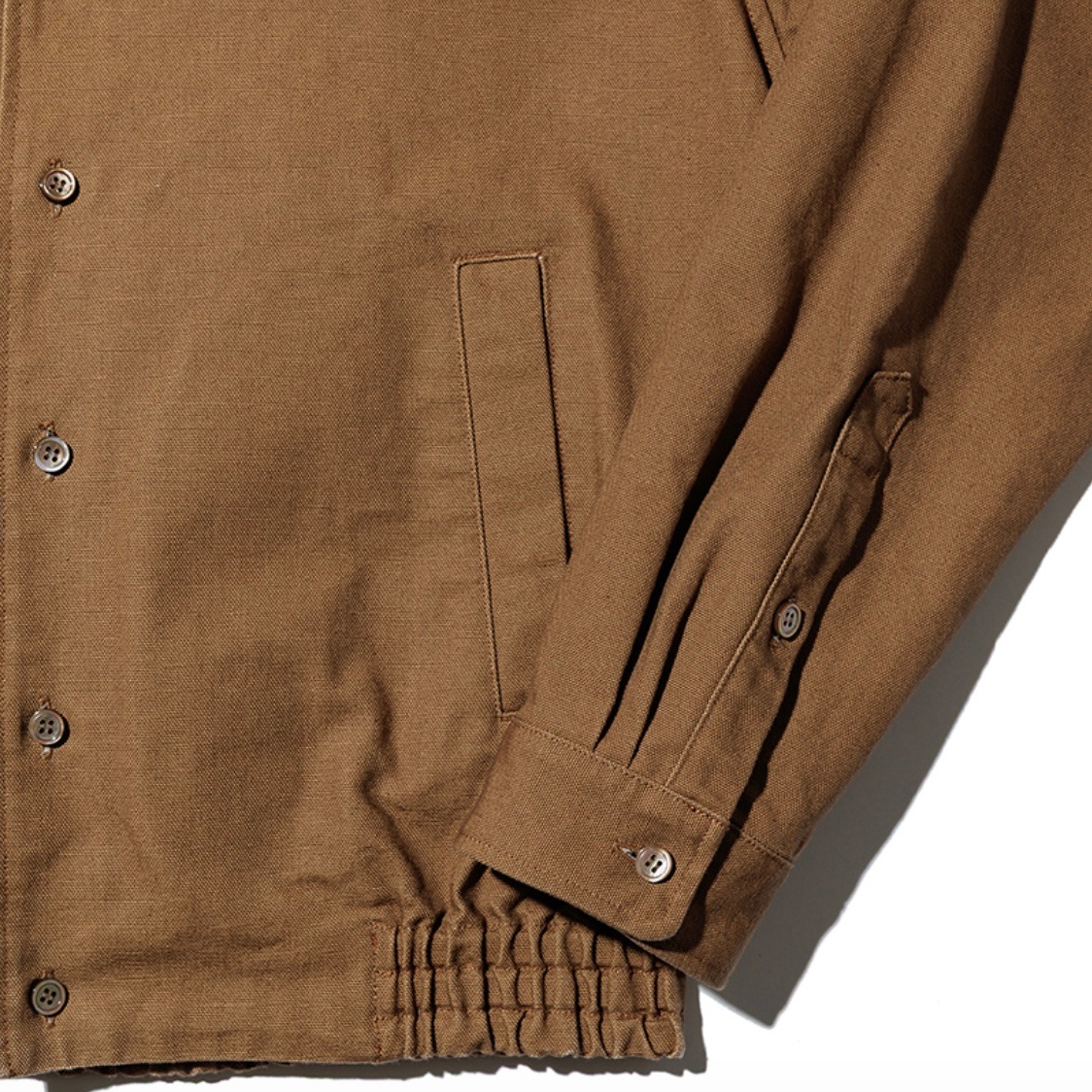 UNUSED アンユーズド 26SS US2541 Duck button down shirt (CAMEL)
