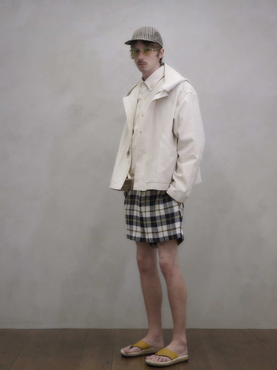 UNUSED アンユーズド 26SS US2541 Duck button down shirt (CAMEL)