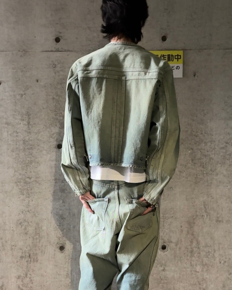 ROTOL ロトル TRIPLE SEAMS 6P DENIM WIDE DAMAGE
