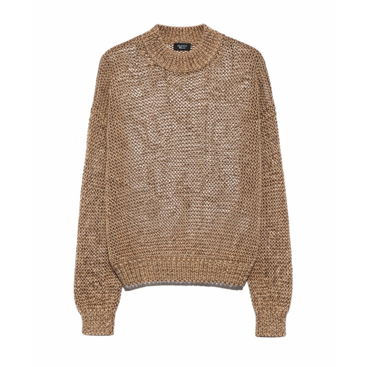 UNUSED アンユーズド 26SS US2556 Drop pullover knit (MINT×CAMEL)