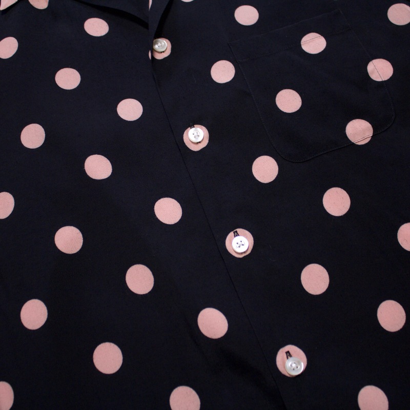 WACKO MARIA ワコマリア DOTS HAWAIIAN SHIRT L/S (USED)