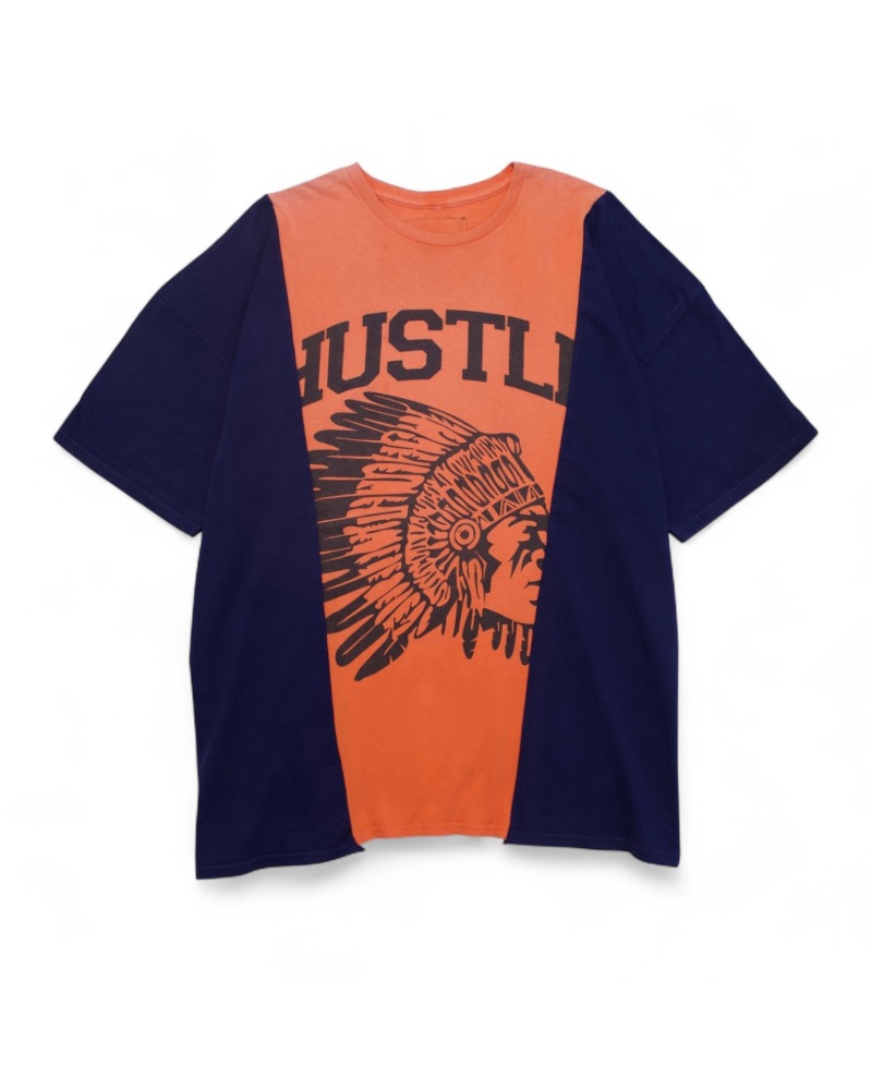 GVGV BLACK ジーヴィージーヴィーブラック T-shirts (ORANGE×NAVY)