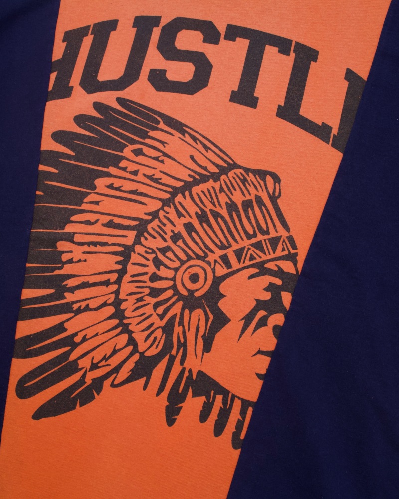 GVGV BLACK ジーヴィージーヴィーブラック T-shirts (ORANGE×NAVY)