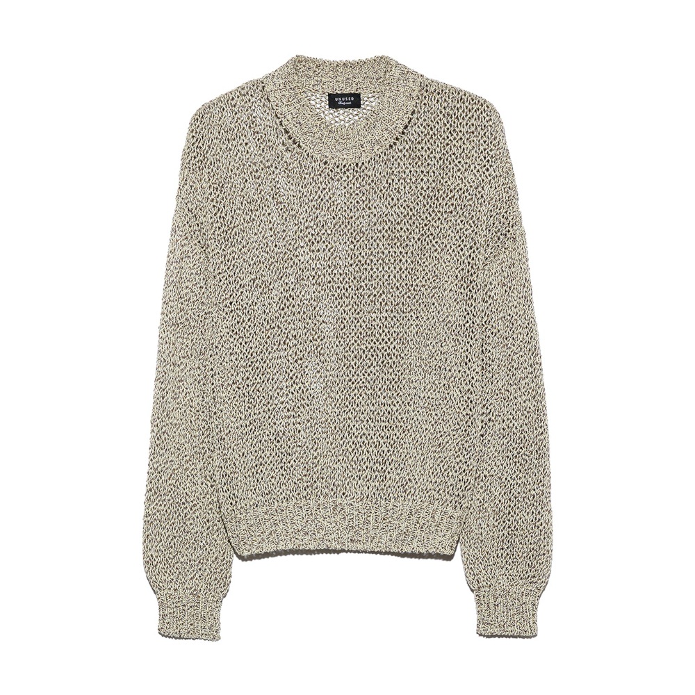 UNUSED アンユーズド 26SS US2556 Drop pullover knit (YELLOW×BEIGE)