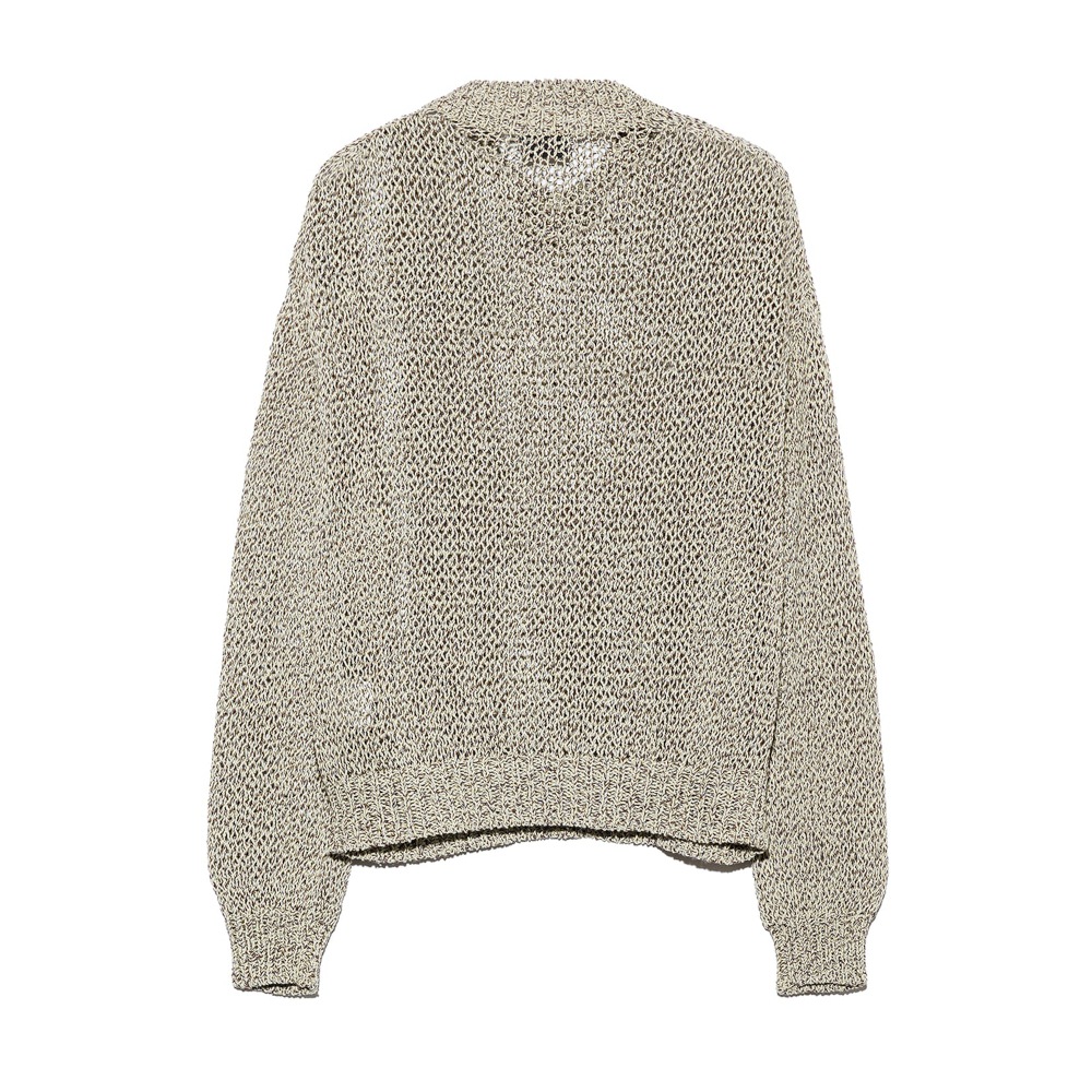 UNUSED アンユーズド 26SS US2556 Drop pullover knit (YELLOW×BEIGE)