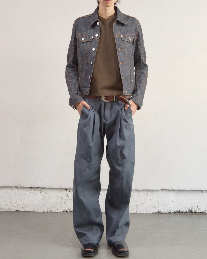 NVRFRGT ネヴァーフォーゲット 26SS 4C DISTRESSED LEATHER BELT (BROWN)