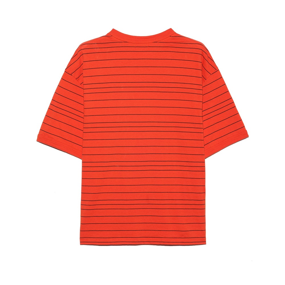 UNUSED アンユーズド 26SS US2543 Border short sleeve T-shirt (RED)