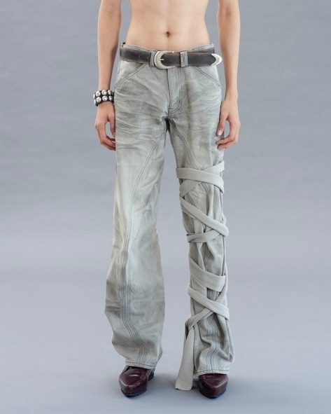 NVRFRGT ネヴァーフォーゲット 26SS 4C DISTRESSED LEATHER BELT (BLACK)