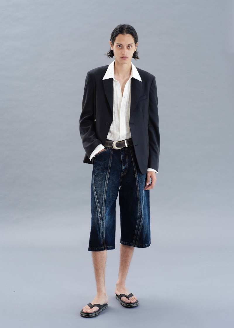 NVRFRGT ネヴァーフォーゲット 26SS 4C DISTRESSED LEATHER BELT (BLACK)