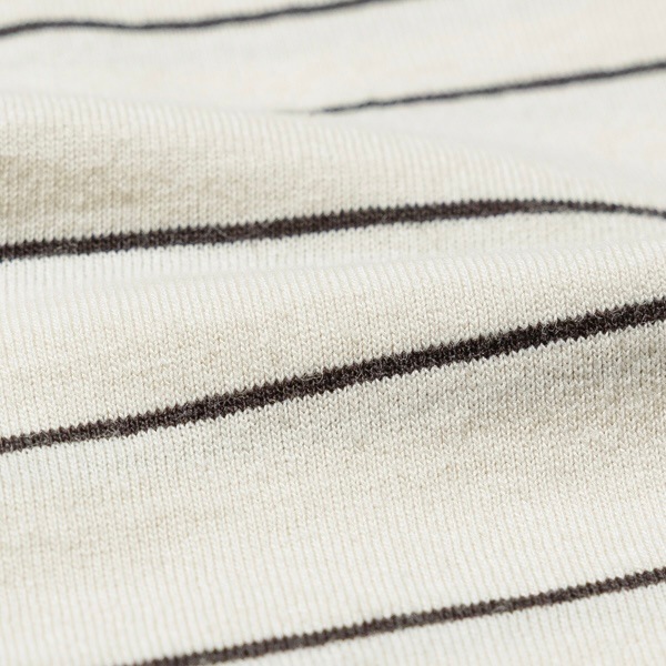 UNUSED アンユーズド 26SS US2543 Border short sleeve T-shirt (ECRU)