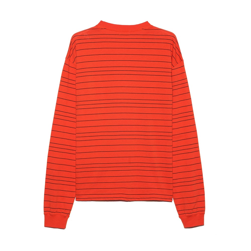 UNUSED アンユーズド 26SS US2544 Border long sleeve T-shirt (RED)