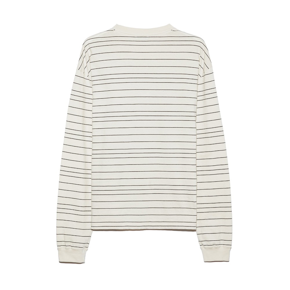 UNUSED アンユーズド 26SS US2544 Border long sleeve T-shirt (ECRU)