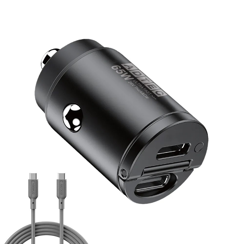 シガーソケット PD3.0 65W 車載PD充電器 ACPD-V065C2シリーズ