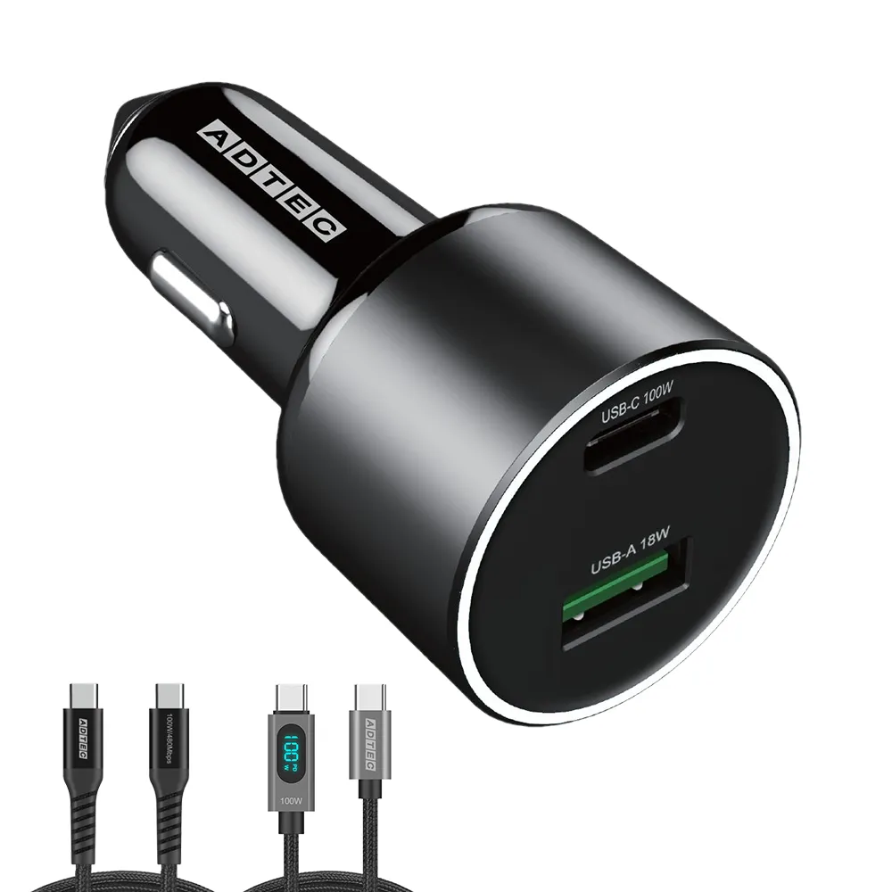 シガーソケット PD3.0 100W 車載PD充電器 ACPD-V100ACシリーズ