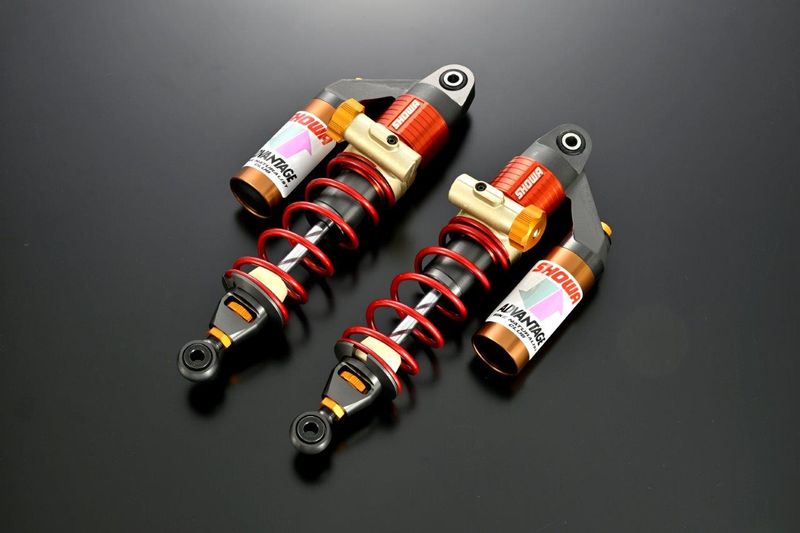 ADVANTAGE SHOWA RS-γ リアサスペンション　335mm ADVANTAGE SHOWA,RS-γリアサスペンション(油圧イニシャルアジャスター