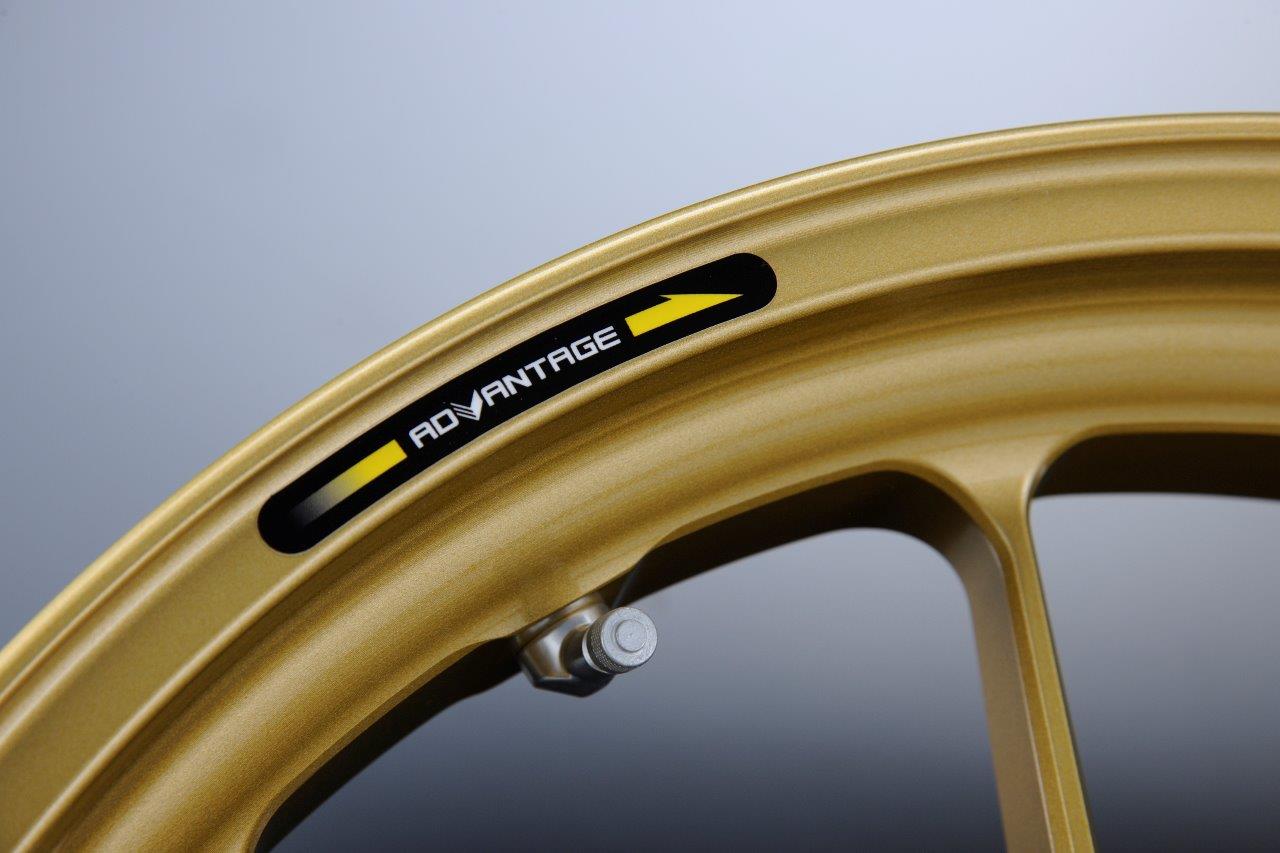 ADVANTAGE EXACTリム用ステッカー(右回転方向)