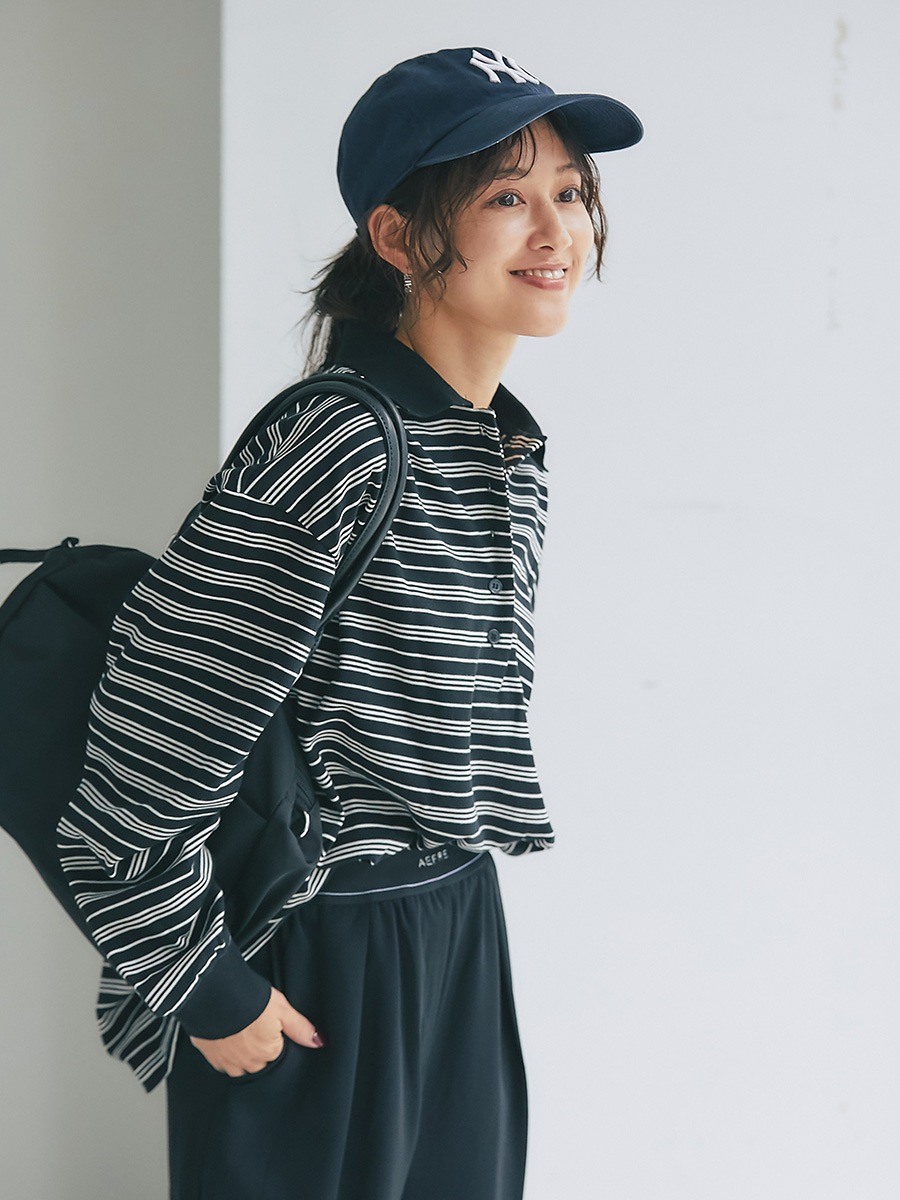 ボーダーポロトップス | Cut and sew | AEFRE
