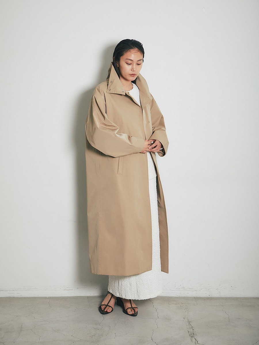 スタンドカラードルマンタフタコート | Coat | AEFRE