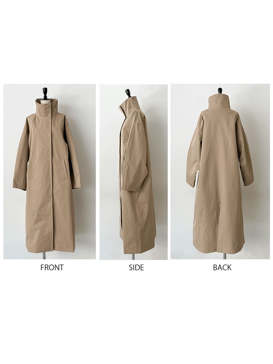 スタンドカラードルマンタフタコート | Coat | AEFRE