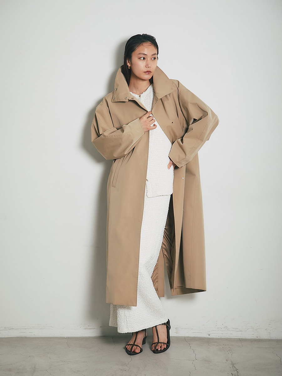 スタンドカラードルマンタフタコート | Coat | AEFRE