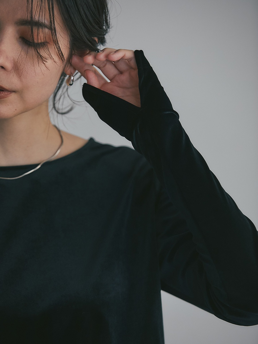 べロアトップス/ファスナースリットスカートセットアップ | Set up | AEFRE