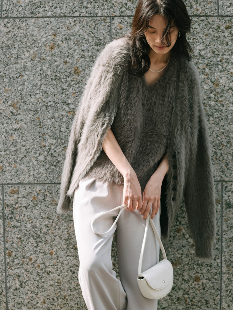 シャギーニットカーディガン | Knit | AEFRE