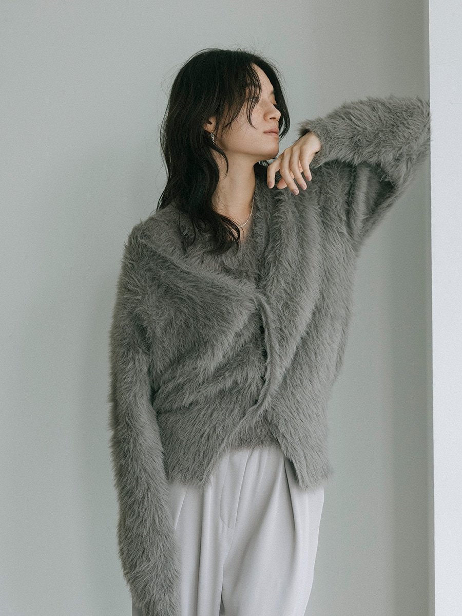 シャギーニットカーディガン | Knit | AEFRE