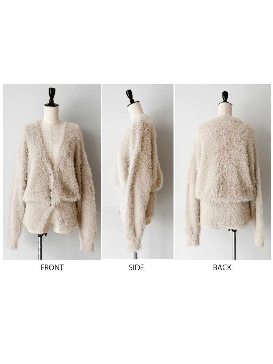 シャギーニットカーディガン | Knit | AEFRE