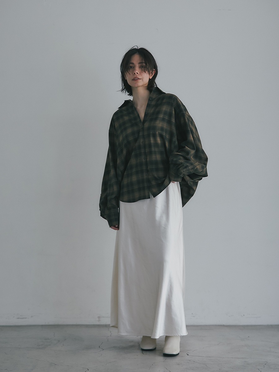 チェック柄ドルマンオーバーシャツ | Shirts/Blouse | AEFRE