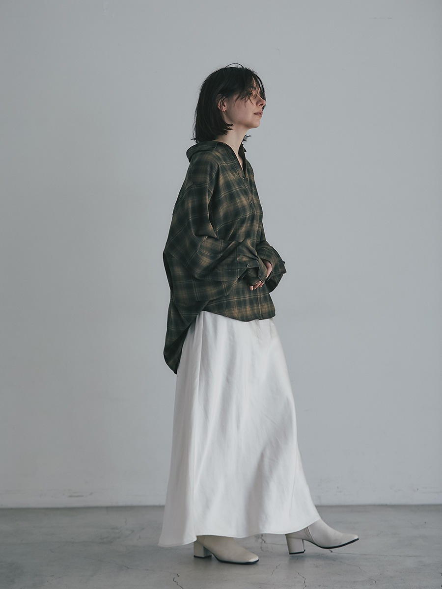 チェック柄ドルマンオーバーシャツ | Shirts/Blouse | AEFRE