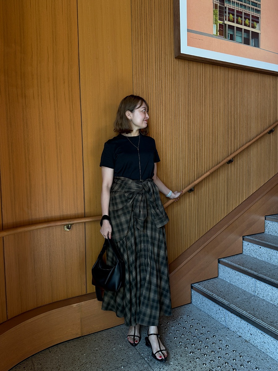 チェック柄サークルフレアスカート | Skirt | AEFRE