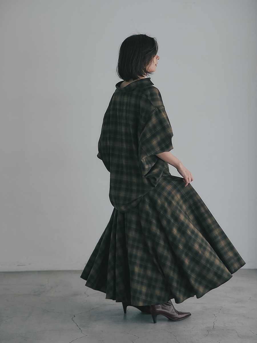 チェック柄サークルフレアスカート | Skirt | AEFRE