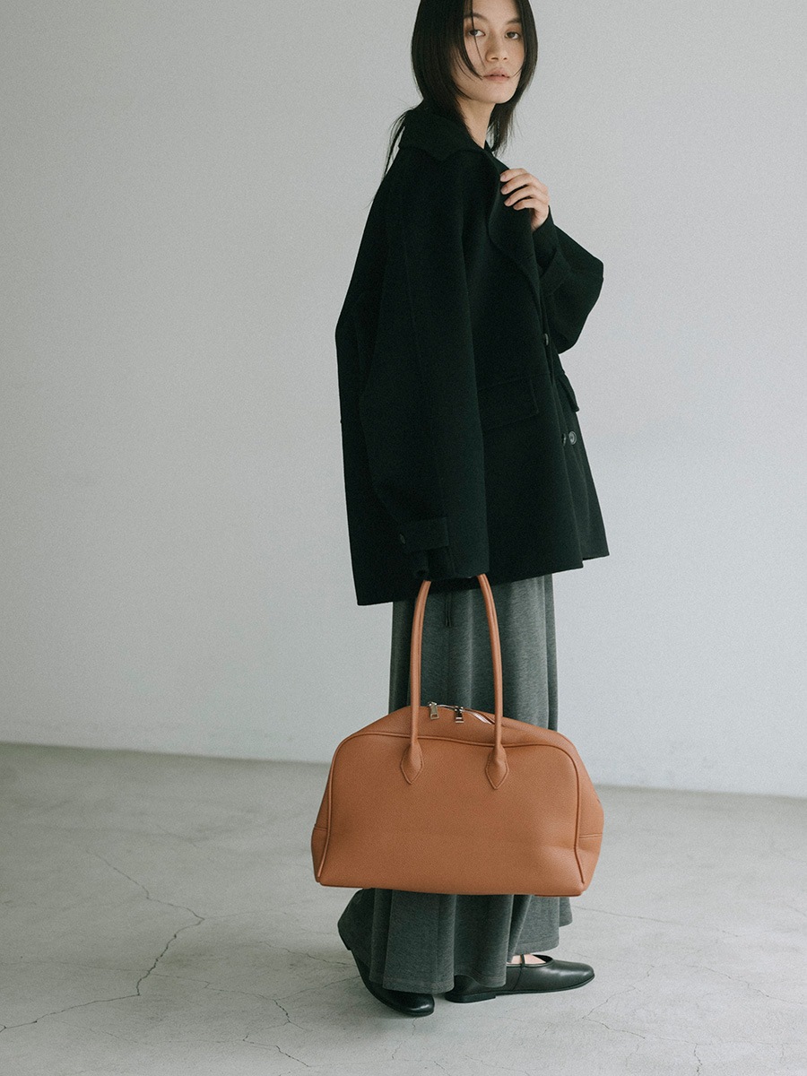 ウール混接結オーバーピーコート | Coat | AEFRE