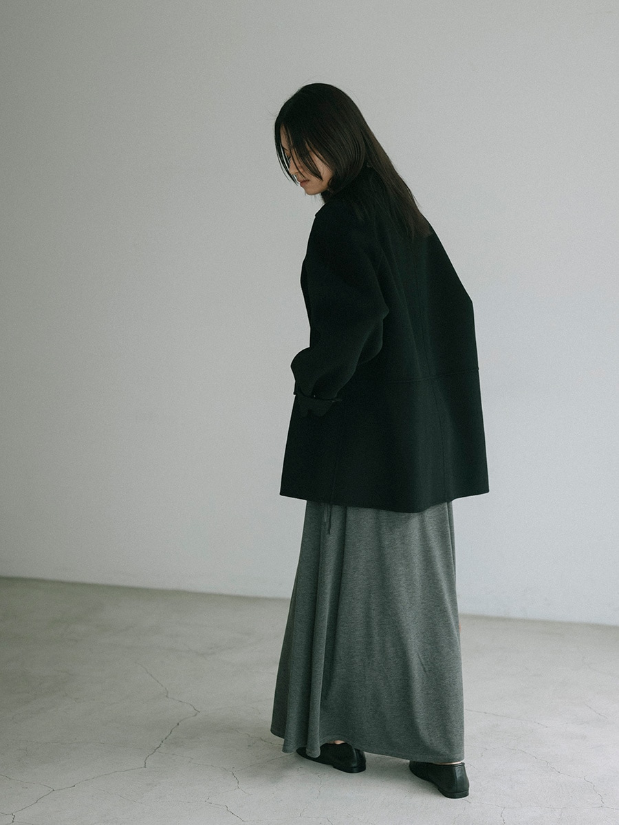 ウール混接結オーバーピーコート | Coat | AEFRE