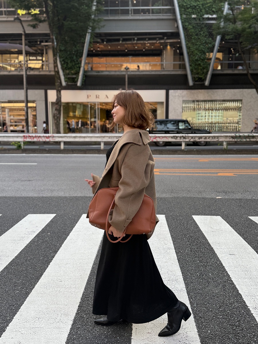 ウール混接結オーバーピーコート | Coat | AEFRE