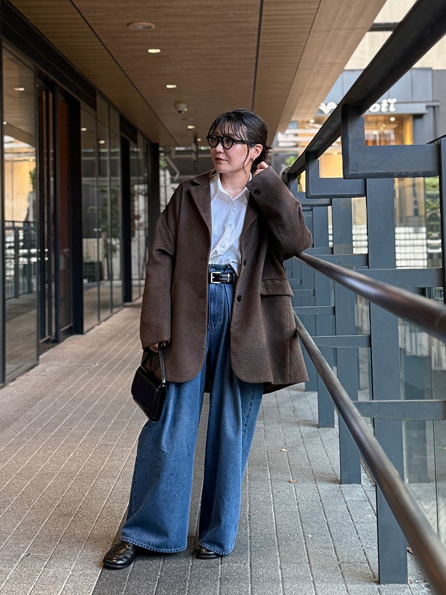 ウエストタックワイドデニムパンツ | Pants | AEFRE