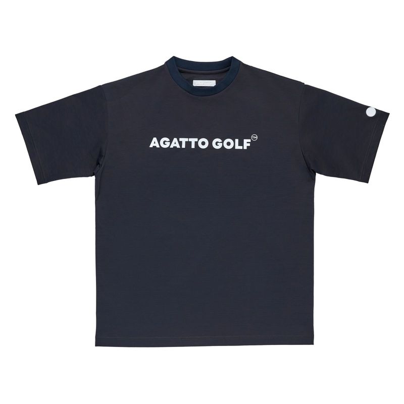 Ribbed Collar PULLOVER CHARCOAL