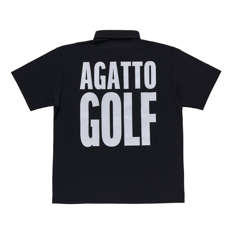 Big Logo Print POLO BLACK