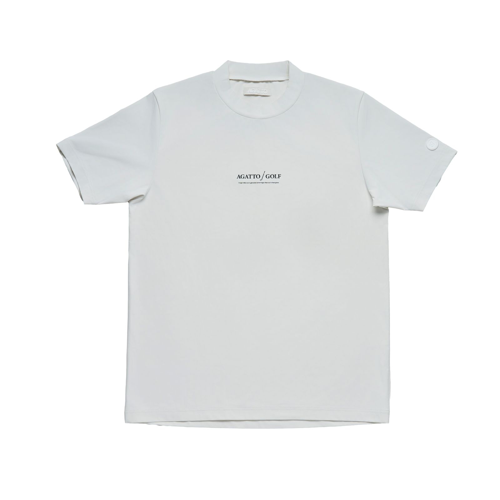 Front Logo Mock Neck WHITE