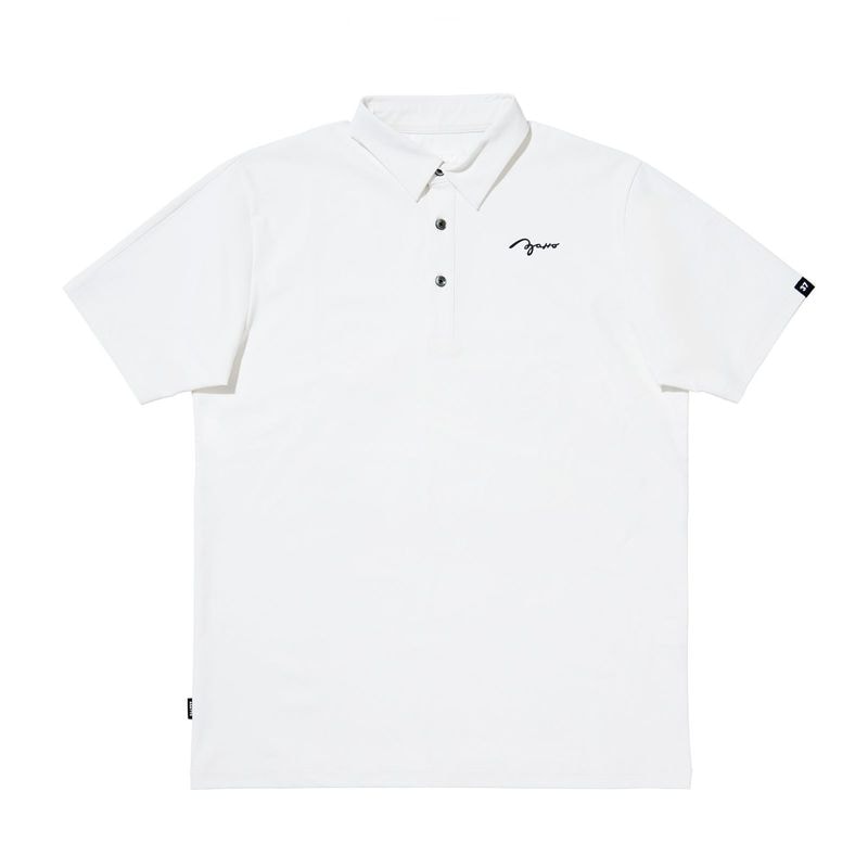 Stitch Back Logo Polo WHITE
