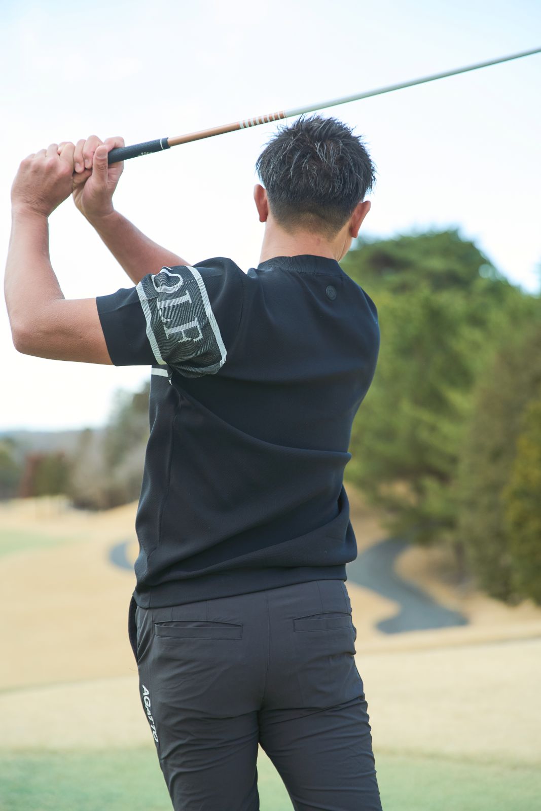 AGATTO GOLF ブラック ゴルフシャツ L Logo Knit PULLOVER BLACK | TOPS | 【公式】AGATTO（アガット）