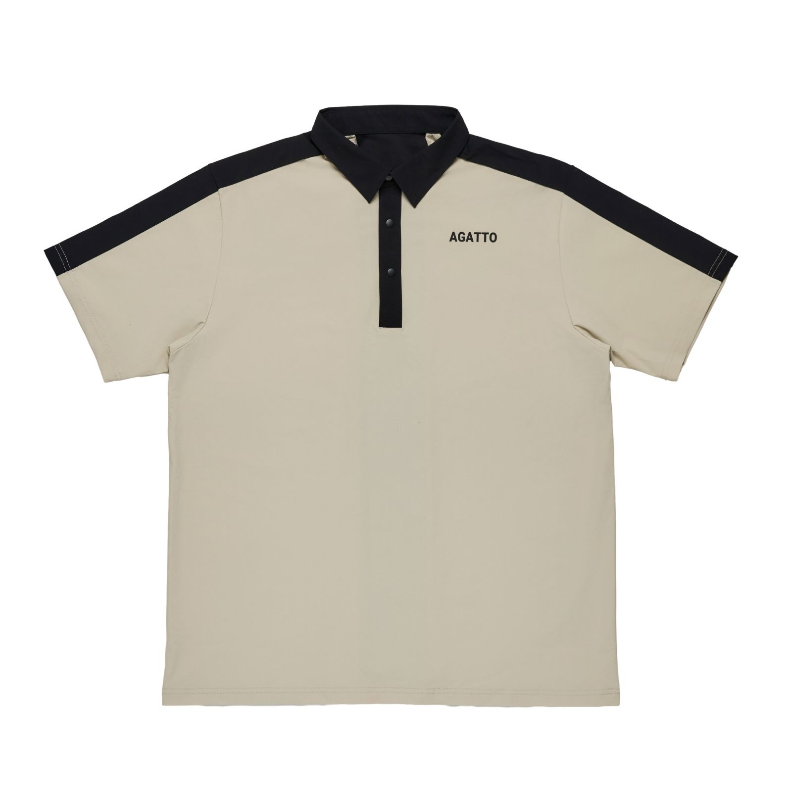 Bi-Color Panel POLO BEIGE×BLACK | TOPS | 【公式】AGATTO（アガット）