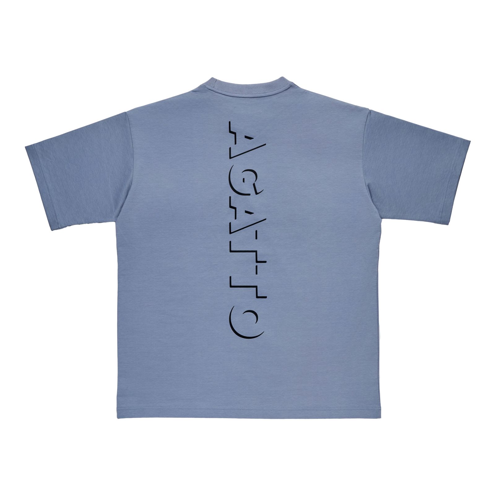 Ribbed Collar PULLOVER BLUE